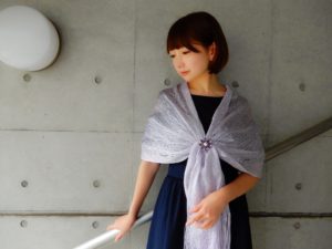 ストールクリップ マリコ ストールクリップ着用画像1432